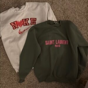 Nike White Collegiate Sweatshirt